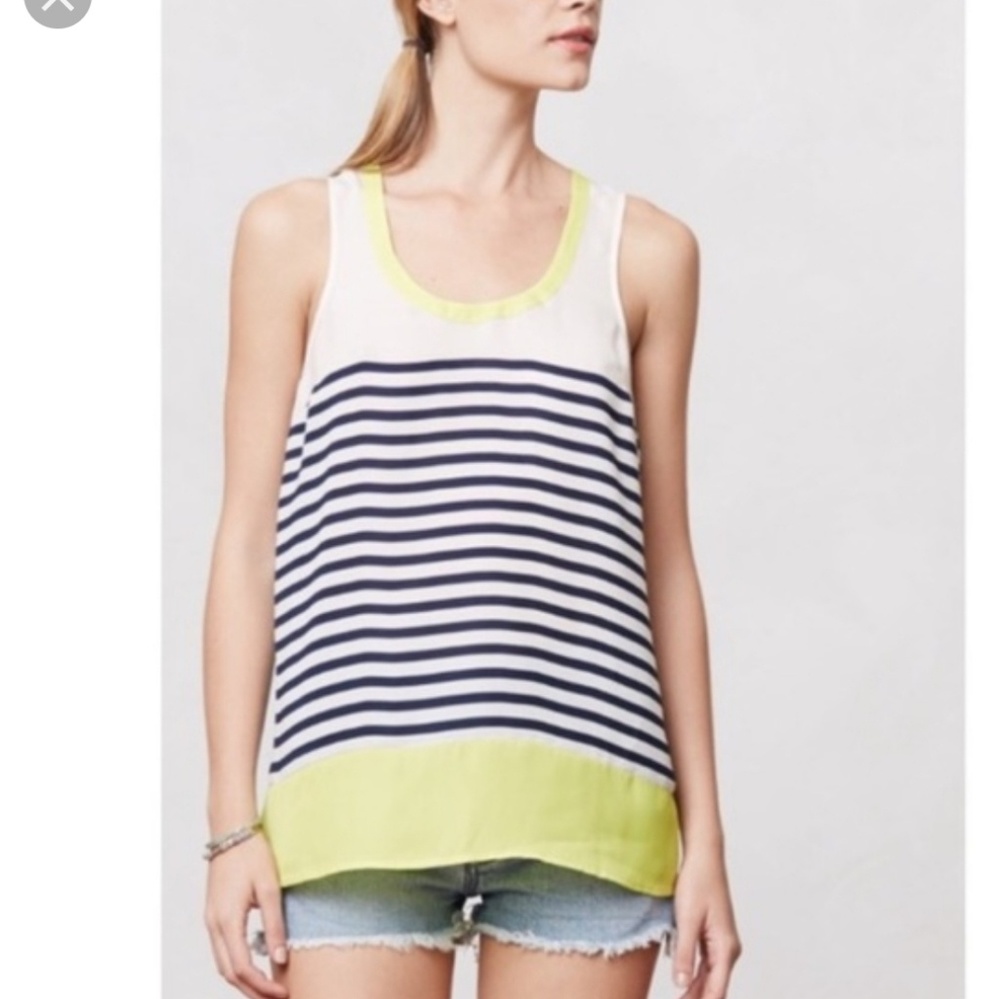 Anthropologie Maeve | Persephone Striped Tank